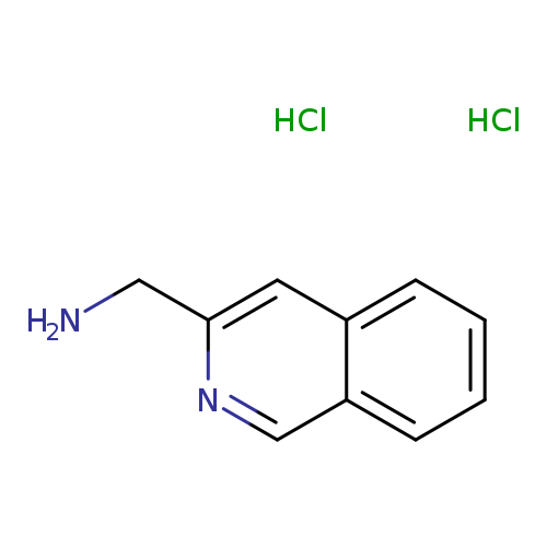 NCc1ncc2c(c1)cccc2.Cl.Cl