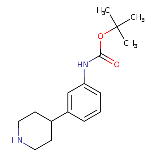 O=C(OC(C)(C)C)Nc1cccc(c1)C1CCNCC1