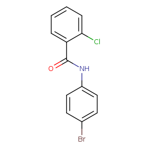 Brc1ccc(cc1)NC(=O)c1ccccc1Cl