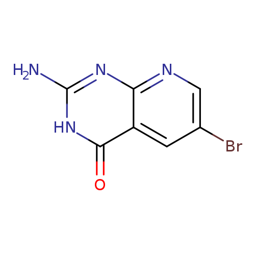 Brc1cnc2c(c1)c(=O)[nH]c(n2)N