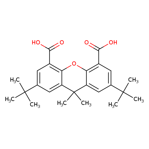OC(=O)c1cc(cc2c1Oc1c(cc(cc1C2(C)C)C(C)(C)C)C(=O)O)C(C)(C)C