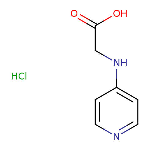 OC(=O)CNc1ccncc1.Cl