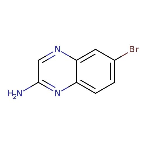 Brc1ccc2c(c1)ncc(n2)N