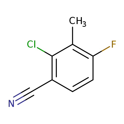 N#Cc1ccc(c(c1Cl)C)F