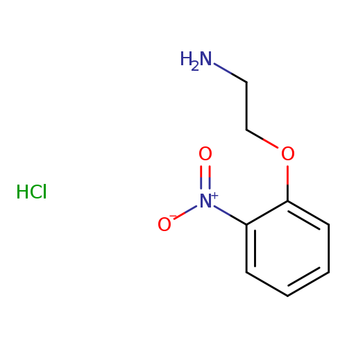 NCCOc1ccccc1[N+](=O)[O-].Cl
