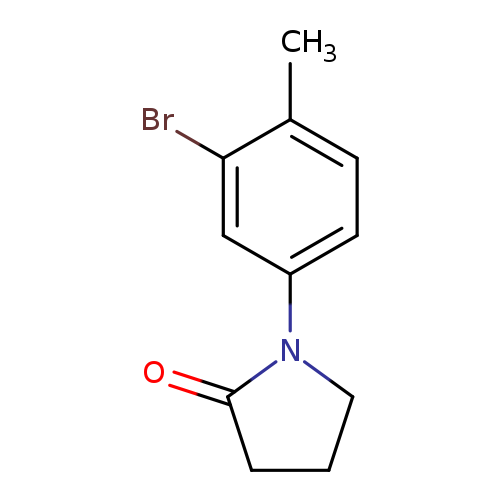 O=C1CCCN1c1ccc(c(c1)Br)C