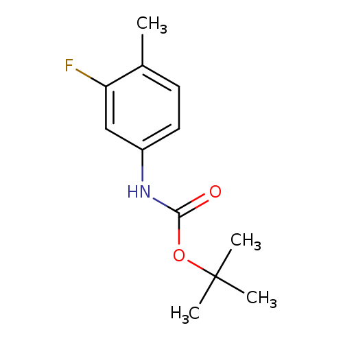 O=C(OC(C)(C)C)Nc1ccc(c(c1)F)C