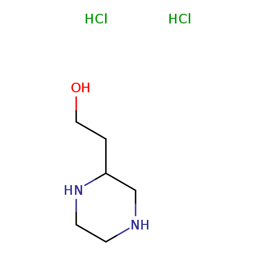 OCCC1NCCNC1.Cl.Cl