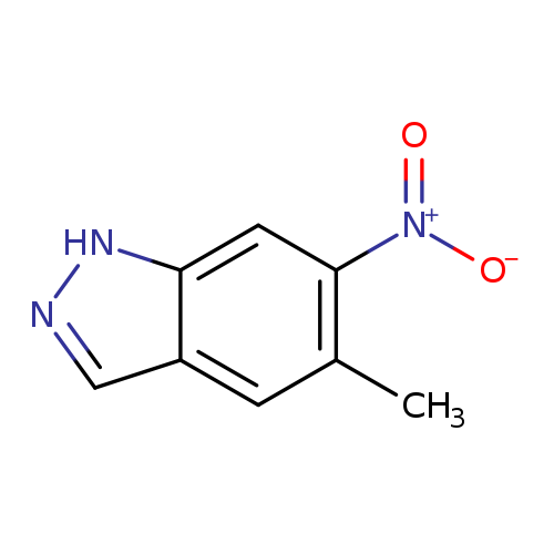 [O-][N+](=O)c1cc2[nH]ncc2cc1C