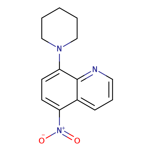 [O-][N+](=O)c1ccc(c2c1cccn2)N1CCCCC1