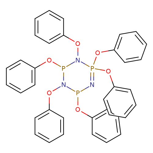 c1ccc(cc1)ON1P(Oc2ccccc2)N=P(N(P1Oc1ccccc1)Oc1ccccc1)(Oc1ccccc1)Oc1ccccc1