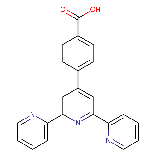 OC(=O)c1ccc(cc1)c1cc(nc(c1)c1ccccn1)c1ccccn1