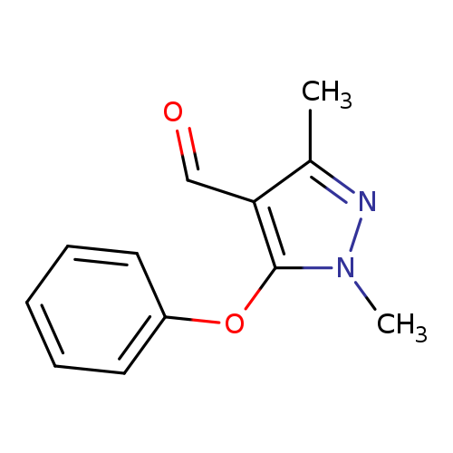 O=Cc1c(C)nn(c1Oc1ccccc1)C