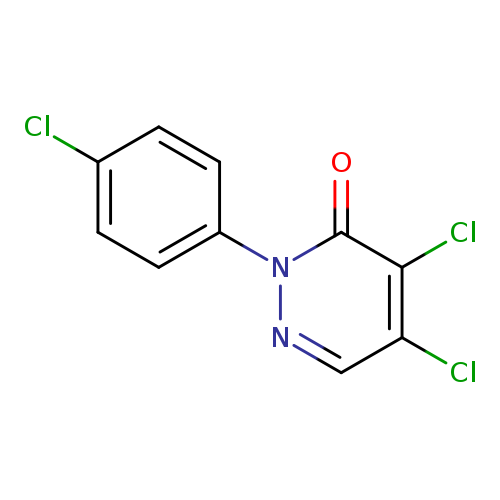 Clc1ccc(cc1)n1ncc(c(c1=O)Cl)Cl