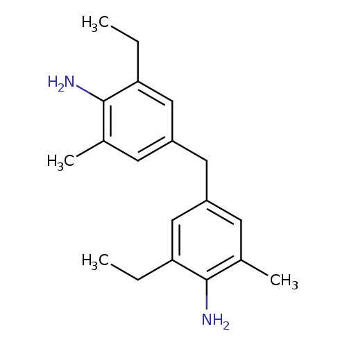 CCc1cc(Cc2cc(C)c(c(c2)CC)N)cc(c1N)C