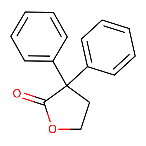 O=C1OCCC1(c1ccccc1)c1ccccc1
