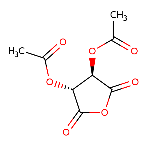 CC(=O)O[C@H]1C(=O)OC(=O)[C@@H]1OC(=O)C