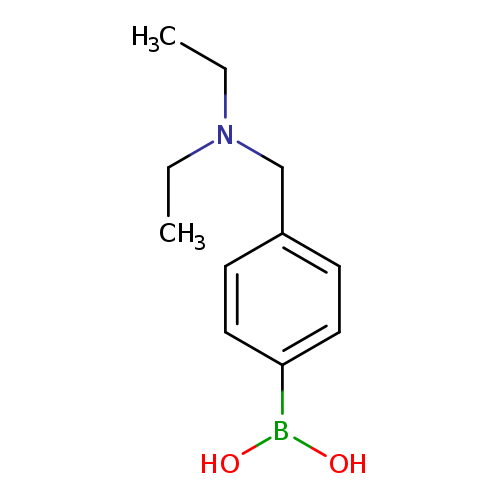 CCN(Cc1ccc(cc1)B(O)O)CC