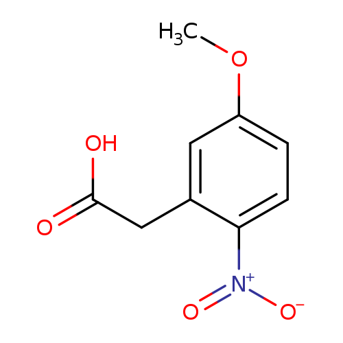 COc1ccc(c(c1)CC(=O)O)[N+](=O)[O-]