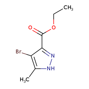 CCOC(=O)c1n[nH]c(c1Br)C