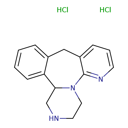 c1ccc2c(n1)N1CCNCC1c1c(C2)cccc1.Cl.Cl