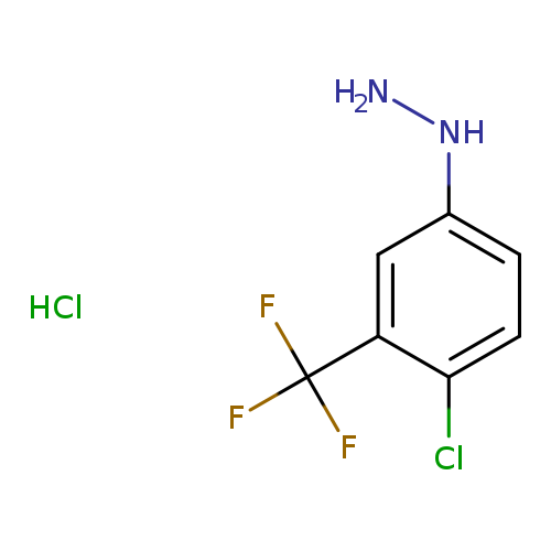 NNc1ccc(c(c1)C(F)(F)F)Cl.Cl