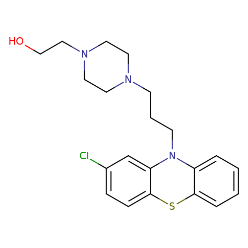 OCCN1CCN(CC1)CCCN1c2ccccc2Sc2c1cc(Cl)cc2