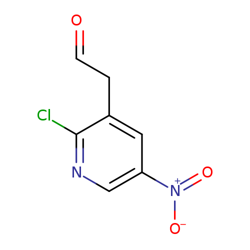 O=CCc1cc(cnc1Cl)[N+](=O)[O-]