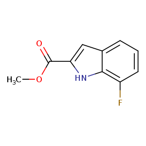 COC(=O)c1cc2c([nH]1)c(F)ccc2