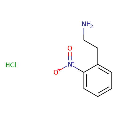 NCCc1ccccc1[N+](=O)[O-].Cl
