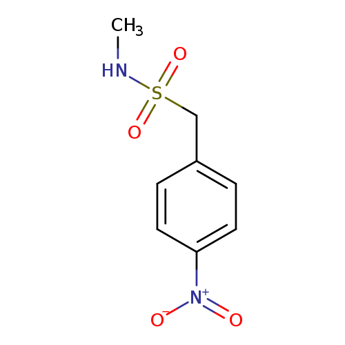 CNS(=O)(=O)Cc1ccc(cc1)[N+](=O)[O-]