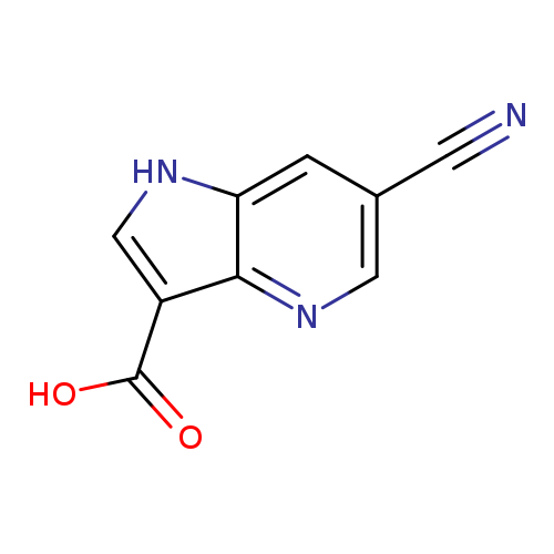 N#Cc1cnc2c(c1)[nH]cc2C(=O)O