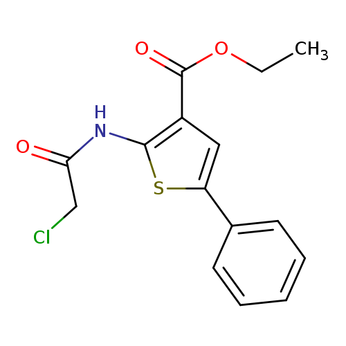 CCOC(=O)c1cc(sc1NC(=O)CCl)c1ccccc1