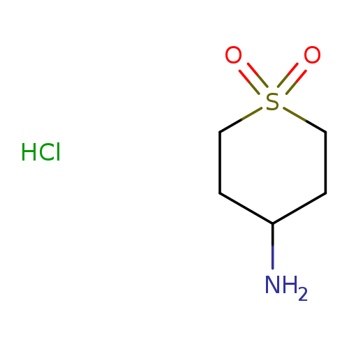 NC1CCS(=O)(=O)CC1.Cl