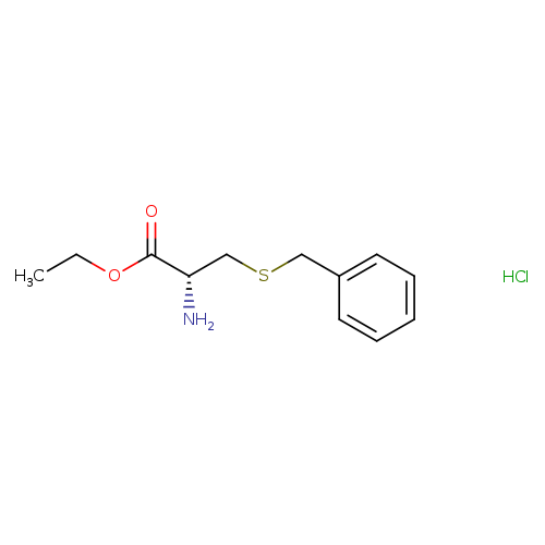 CCOC(=O)[C@H](CSCc1ccccc1)N.Cl
