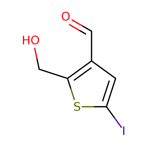 OCc1sc(cc1C=O)I