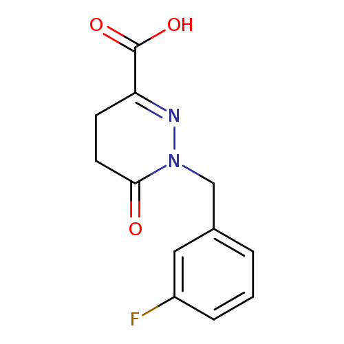 Fc1cccc(c1)CN1N=C(CCC1=O)C(=O)O