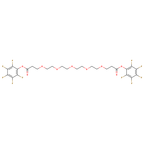 O=C(Oc1c(F)c(F)c(c(c1F)F)F)CCOCCOCCOCCOCCOCCC(=O)Oc1c(F)c(F)c(c(c1F)F)F