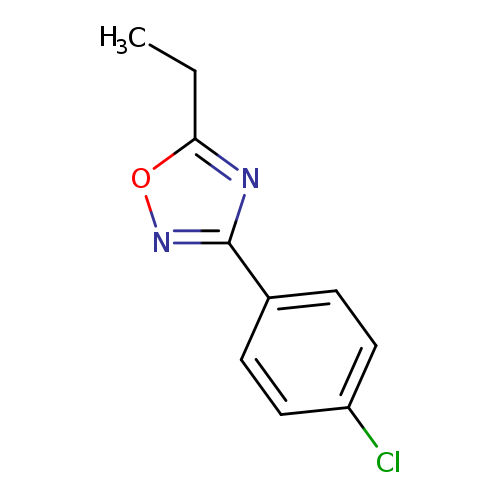 CCc1onc(n1)c1ccc(cc1)Cl