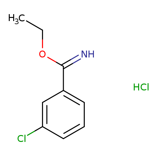 CCOC(=N)c1cccc(c1)Cl.Cl