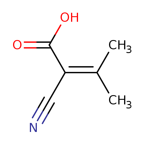 N#CC(=C(C)C)C(=O)O
