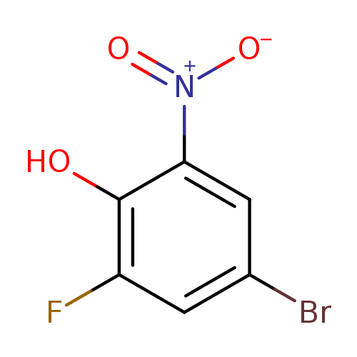 Brc1cc(F)c(c(c1)[N+](=O)[O-])O