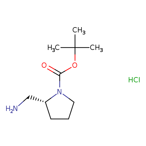 NC[C@H]1CCCN1C(=O)OC(C)(C)C.Cl