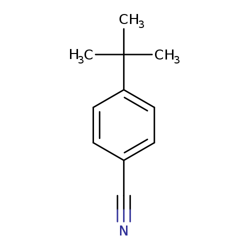 N#Cc1ccc(cc1)C(C)(C)C