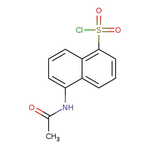 CC(=O)Nc1cccc2c1cccc2S(=O)(=O)Cl