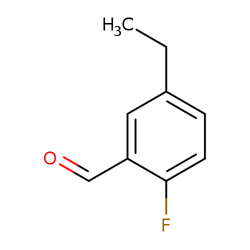 CCc1ccc(c(c1)C=O)F