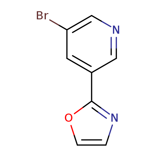 Brc1cncc(c1)c1ncco1