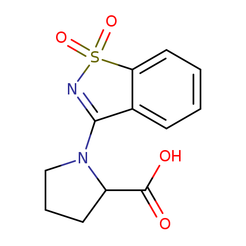 OC(=O)C1CCCN1C1=NS(=O)(=O)c2c1cccc2