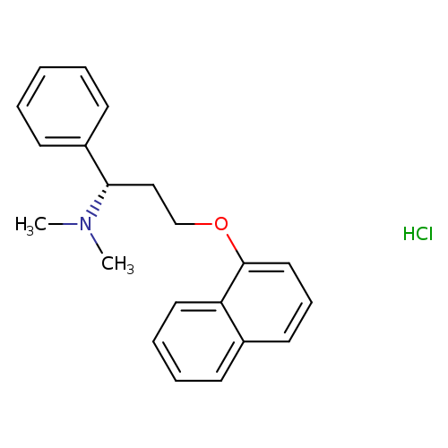 CN([C@H](c1ccccc1)CCOc1cccc2c1cccc2)C.Cl