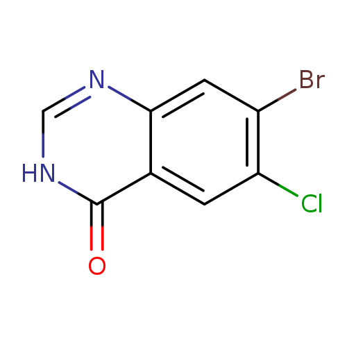 Brc1cc2nc[nH]c(=O)c2cc1Cl